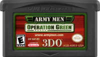 Army Men Operation Green GameBoy Advance US box art